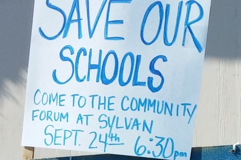 Save our schools, Sylvan Middle School