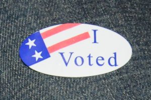 I voted sticker. Photo credit: Luke Otterstad