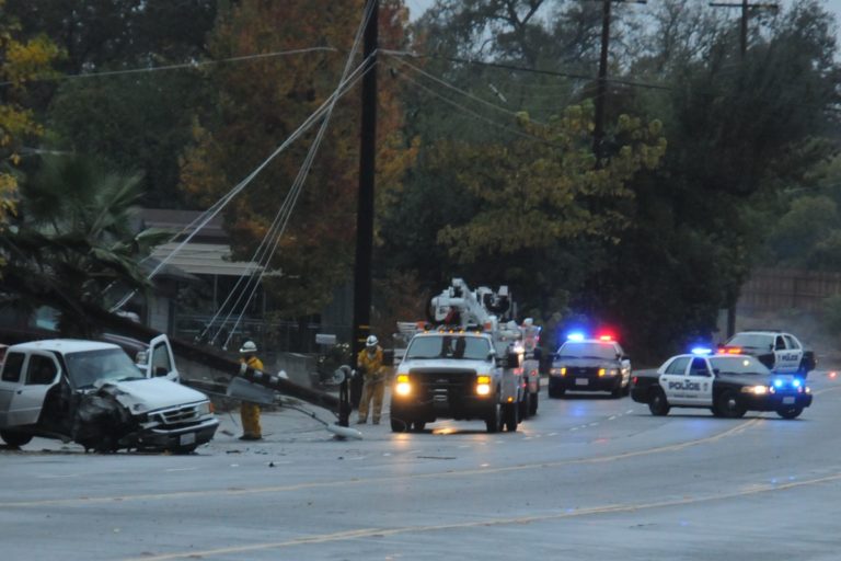 CHPD, SMUD pole accident. Photo credit: Luke Otterstad