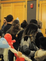 Community center, free hot chocolate. Photo by Luke Otterstad