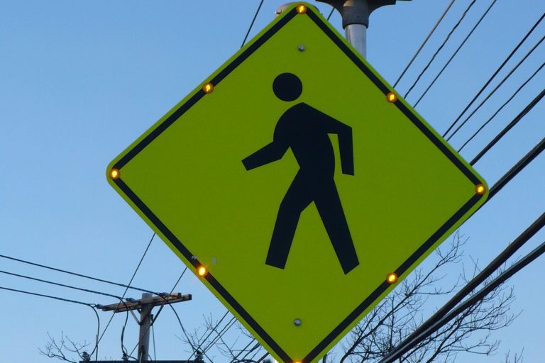 pedestrian walk sign, Citrus Heights Sentinel
