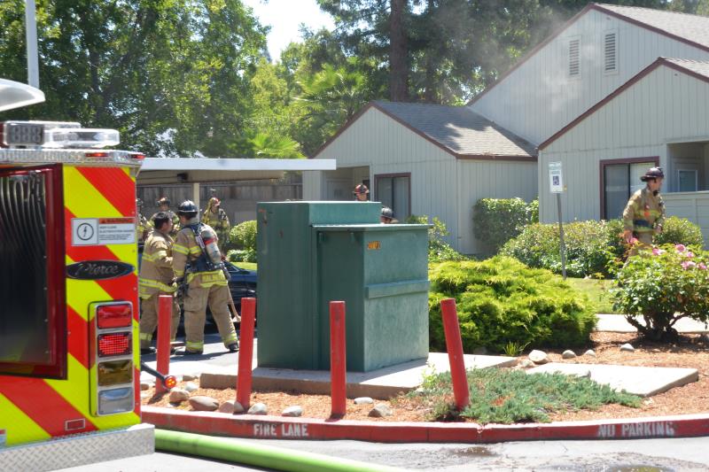 fire, sunrise oaks, apartment