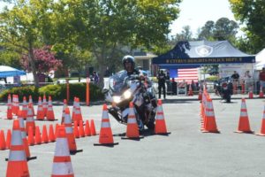 Motorcycle competition at Sunrise Mall