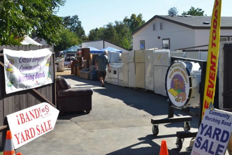 Citrus heights community marching band, yard sale fundraiser