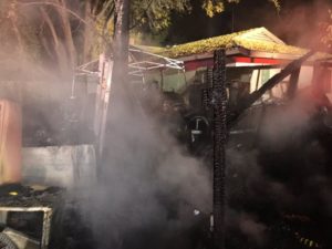 Shed fire, citrus heights