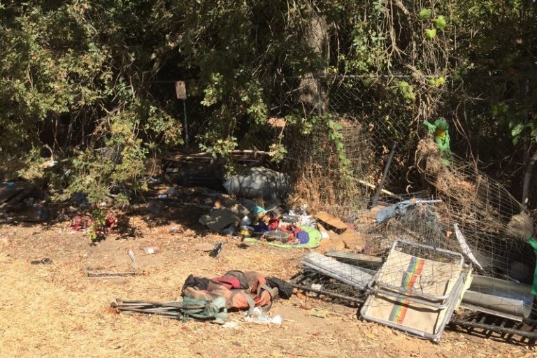 Homeless camp