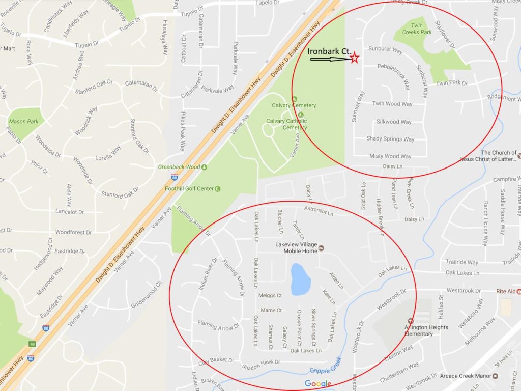 Burglaries map