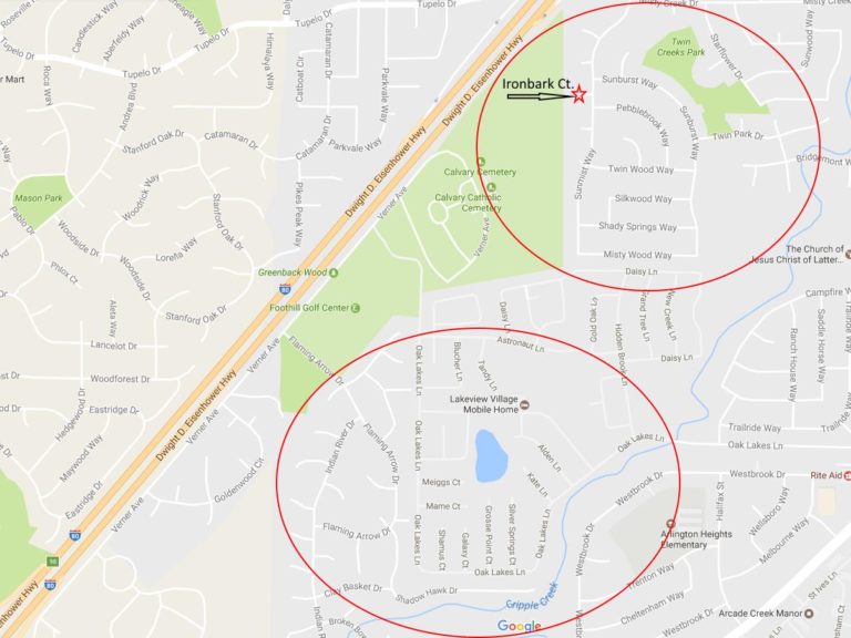 Burglaries map