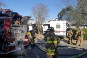 home fire, arrest