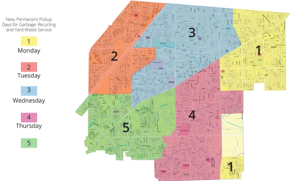 Regular waste collection days to change for many Citrus Heights