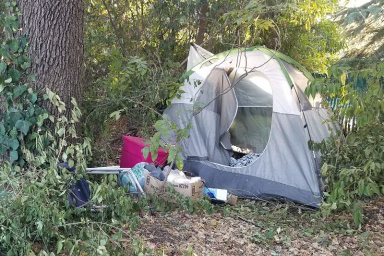 homeless camp