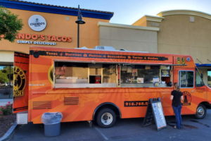 A Chando's Tacos food truck operated temporarily at Sylvan Corners in 2020. File photo. // CH Sentinel