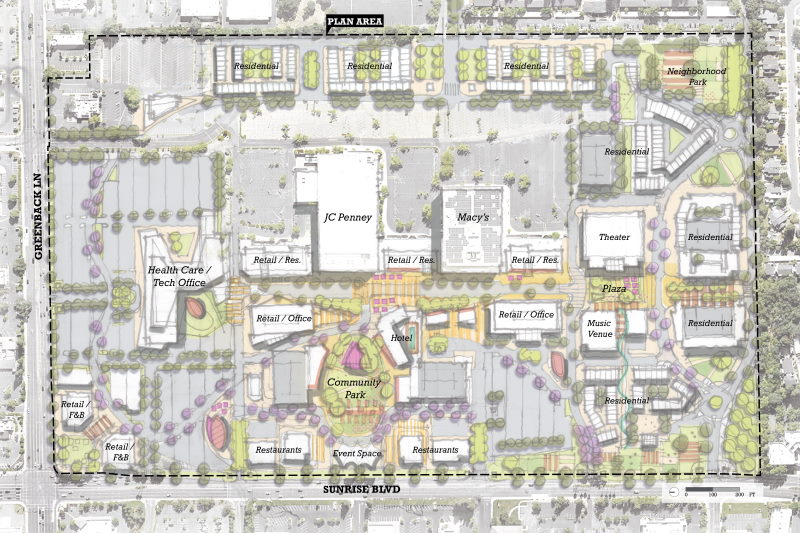 Westfield Sunrise Mall Map Has The Pandemic Affected Plans For Sunrise Mall Redevelopment? - Citrus  Heights Sentinel