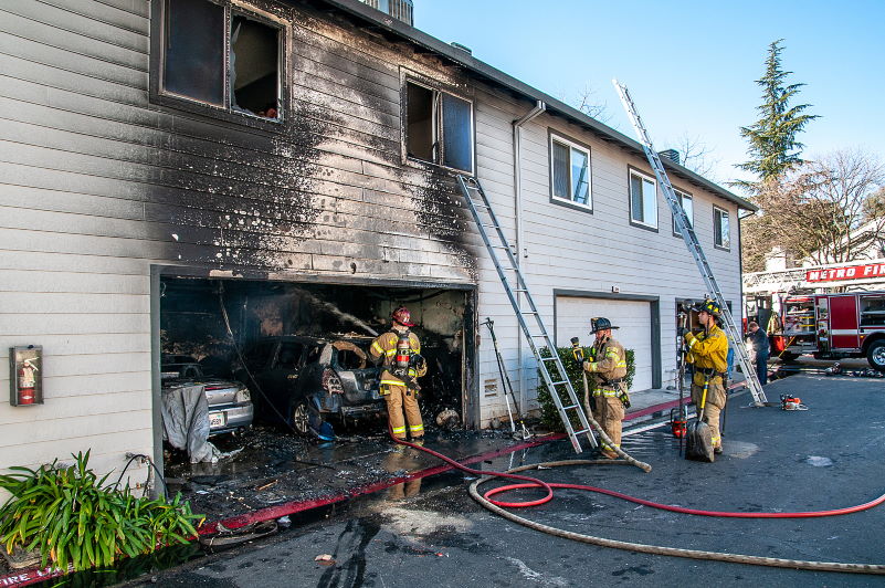 Garage fire