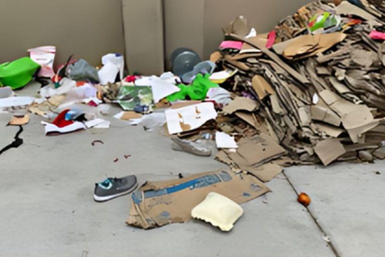 Illegal dumping materials