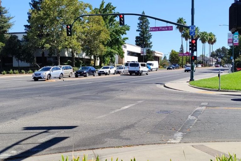 Corner of Macy Plaza Drive and Sunrise Boulevard.