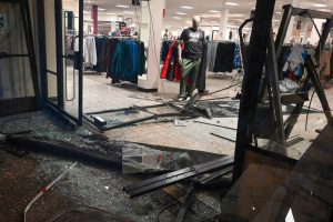An unknown suspect drove their vehicle through JC Penny at the Sunrise Mall on Sunday, Dec. 16, causing destruction. // Mike Hazlip