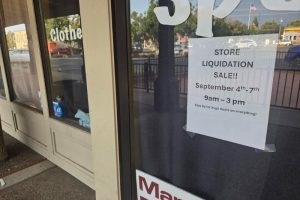 The Family Outpost posted a liquidation sale sign on their front entrance last week.