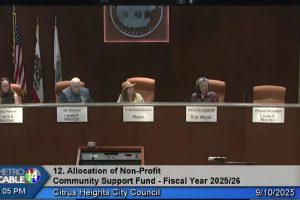 Four members of the Citrus Heights City Council voted to approve grant funding to nine nonprofits, Sept. 10, 2025