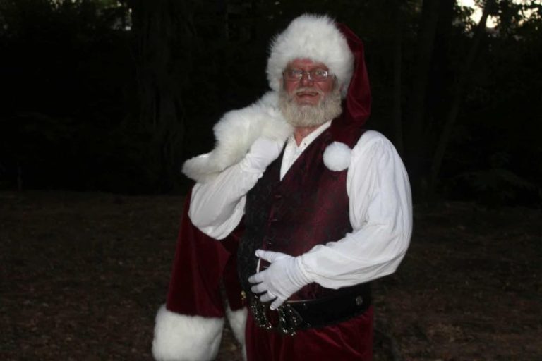 George Fray portraying Santa Claus