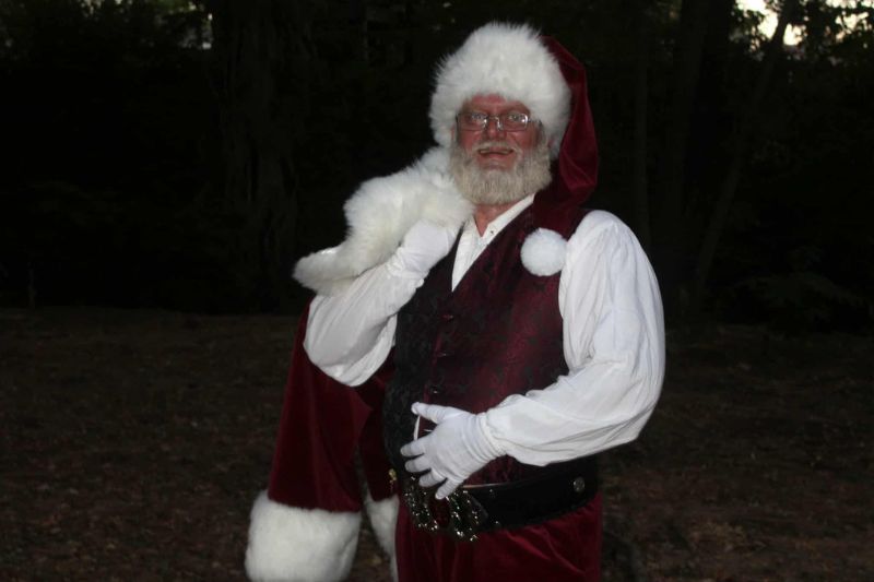 George Fray portraying Santa Claus
