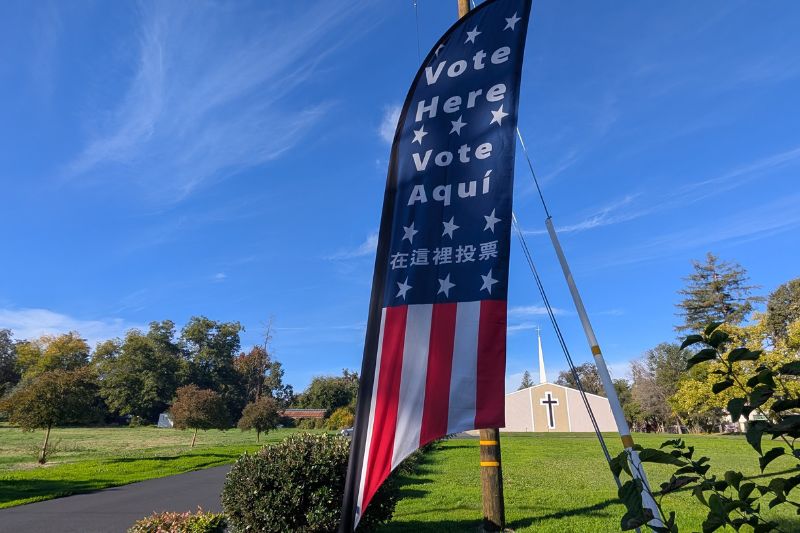 Vote Here Sign. Special Election Day, 11-4-25