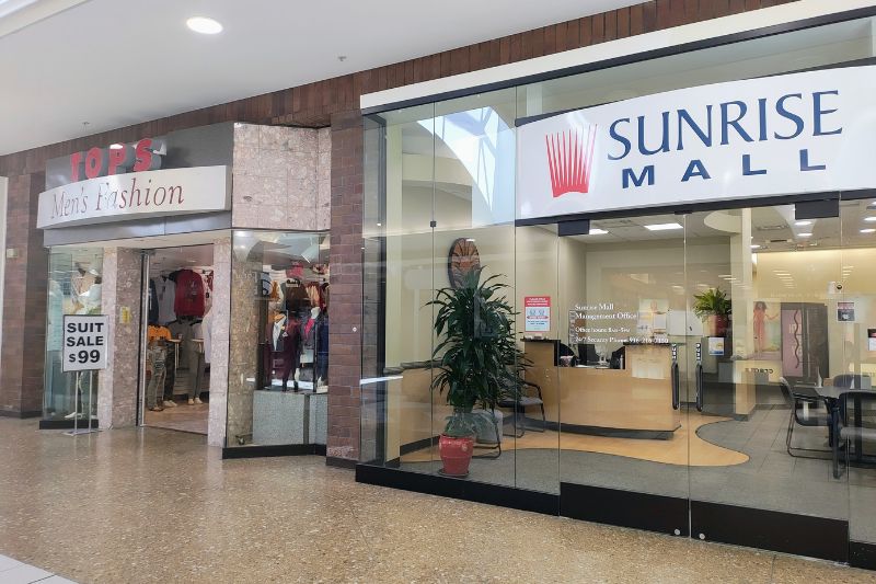 The interior of Sunrise Mall.