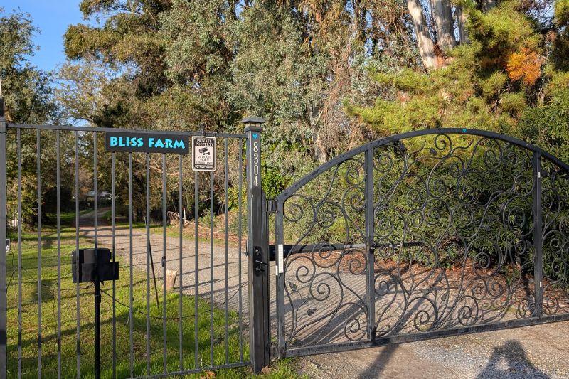Bliss Farm is located next to Madera Park at 8304 Bovingdon Ln.
