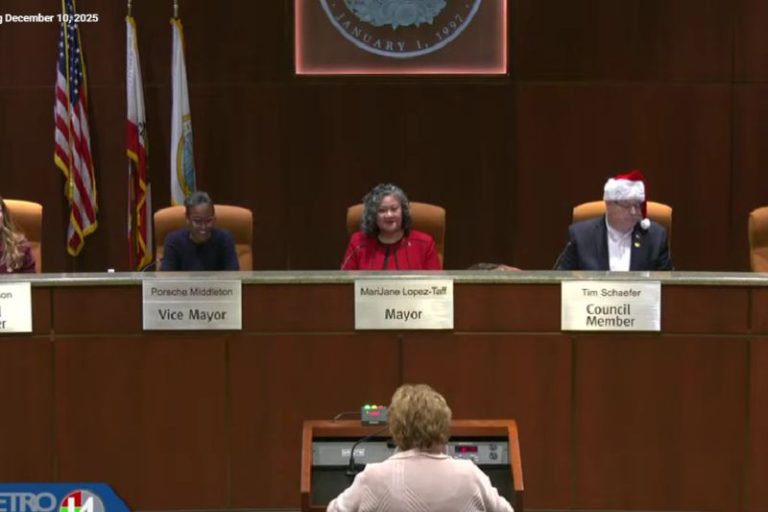 MariJane Lopez-Taff and Porsche Middleton were selected as Mayor and Vice Mayor, respectively, during the last Regular City Council meeting, Dec. 10, 2025.