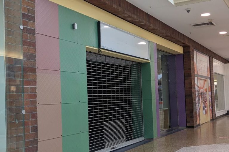 Another clothing store shuttered at Sunrise Mall, vacating it's space at the end of October, 2025 according to a neighboring business owner. // SB Williams