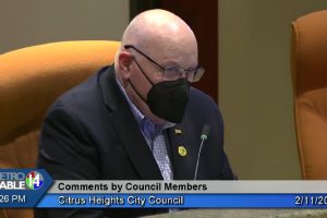 Councilmember Tim Schaefer announced a medical diagnosis at the Citrus Heights City Council meeting, Feb. 11, 2026. // SB Williams