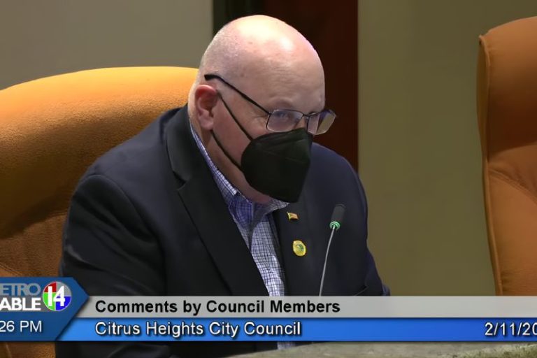 Councilmember Tim Schaefer announced a medical diagnosis at the Citrus Heights City Council meeting, Feb. 11, 2026. // SB Williams