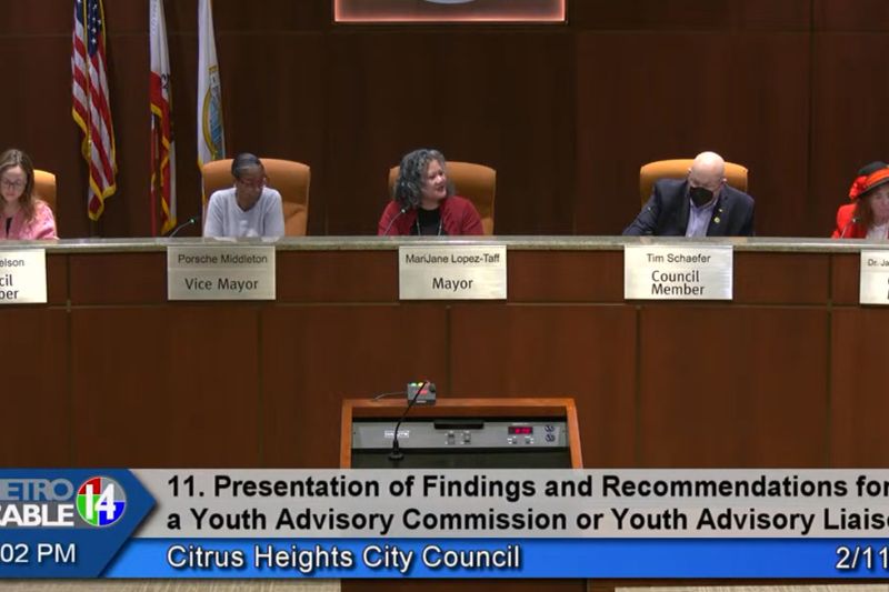 Citrus Heights City Council members unanimously approved the establishment of a Youth Advisory Commission on Wednesday, Feb. 11. // SB Williams