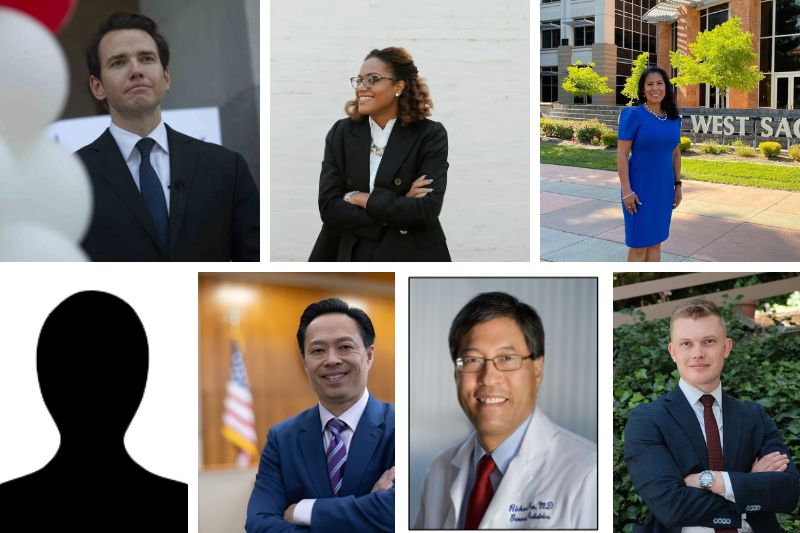 Several candidates are running for Congress District 6 in 2026. Kevin Kiley, Incumbent (top left) Lauren Babb Tomlinson, Democrat (second from top left), Martha Guerrero, Democrat (top right). Thien Ho, Democrat (second from bottom left). Richard Pan, Democrat (bottom, second from right), Tyler Vandenberg. Democrat (bottom left)