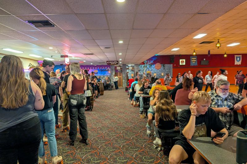 Over 350 people attended the last skating session at Sunrise Rollerland, prior to the company changing ownership. Sunday, March 15, 2026.