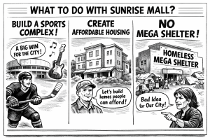 An AI generated cartoon in response to recently submitted Letters to the Editor.