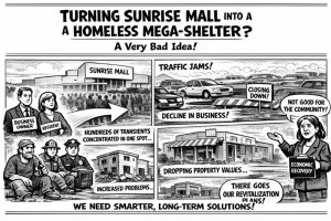 An AI generated newspaper comic that reflects the opinions of the most recent Letter to the Editor. // CH Sentinel