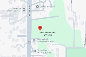 Google Maps image of 8220 Sunrise Blvd., a 4.55-acre parcel listed for sale in Citrus Heights // SB Williams