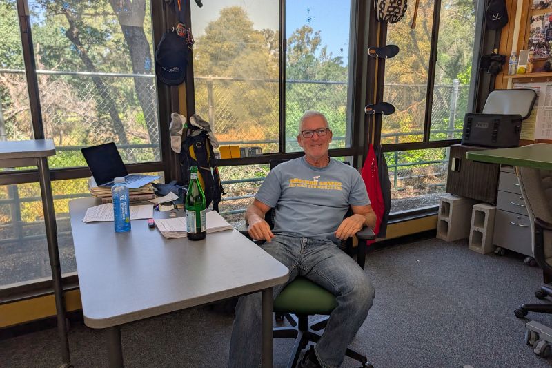 Michael Peoples is retiring from teaching math at Mesa Verde High School for the last 38 years. // SB Williams