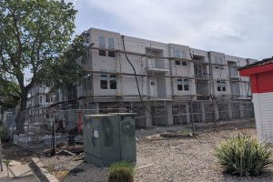 The Sunrise Vista Apartments are being constructed behind Sunrise Mall, adjacent to Sunrise Rollerland. // Sb Williams