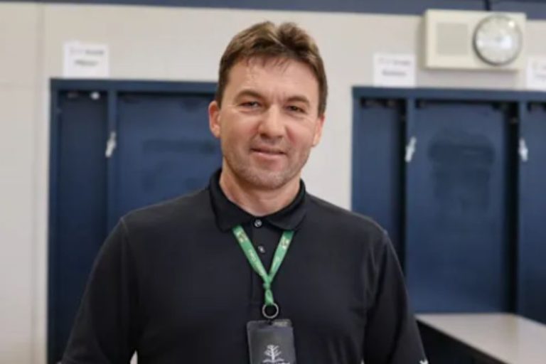 Mikalai Lutsyk, Lead Custodian at Grand Oaks Elementary School. // San Juan Unified School District