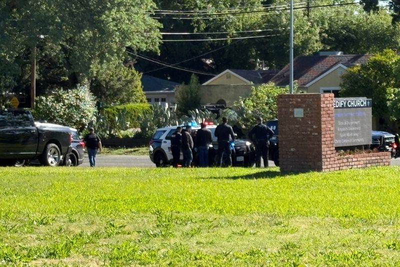 A heavy police presence on Mariposa Avenue could be seen Thursday morning, near Old Auburn Road. At least one person was observed with hands restrained behind their back. April 23, 2026. // CH Sentinel