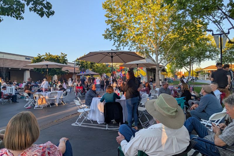 Dozens gathered for the first of 3 Backyard Bash outdoor concerts at the Marketplace at Birdcage, hosted by Sunrise MarketPlace, April 3, 2026. // SB Williams