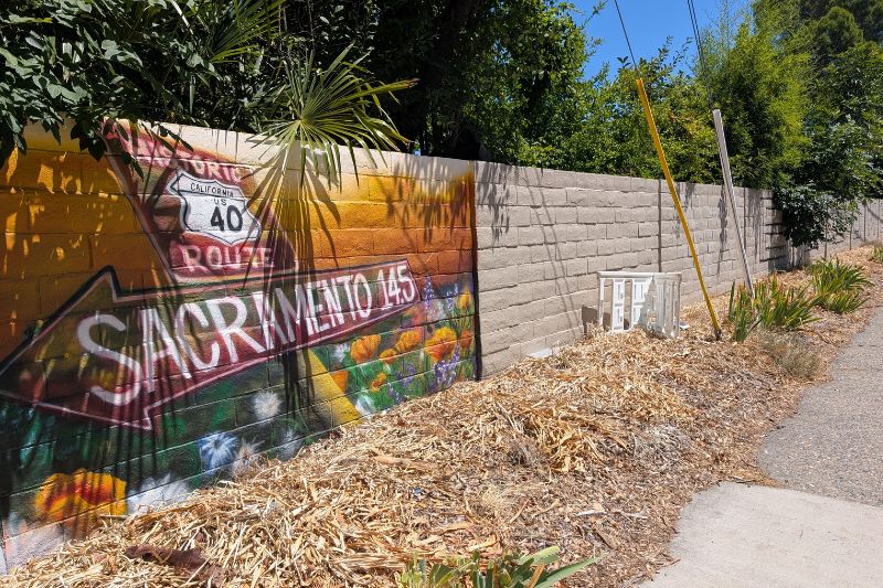 Citrus Heights Arts is planning to resume a sound wall mural project later this summer, after the project was delayed. // SB Williams