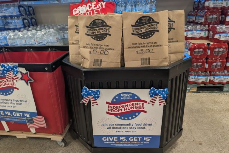 Both Grocery Outlets in Citrus Heights are holding an annual Independence from Hunger food drive, raising money for local nonprofit food pantries. // SB Williams