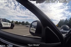A still shot from body camera footage released from Sacramento County Sheriff's Department of an officer-involved shooting that occurred July 5 on Interstate 80 in Citrus Heights. // Sac County Sheriff's Dept.