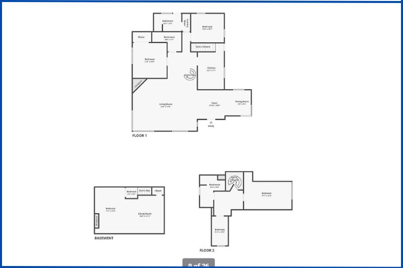 Property plans for 8039 Sunrise Blvd. show three residential units on .79 acres, totaling 10 beds. // Zillow/Trulia Listing - Listing courtesy of Pamela Sanchez DRE #01457388, (916) 705-7979 - Klassen & Associates