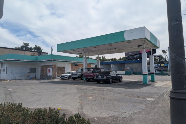 An old abandoned gas station located on Auburn Blvd. and Watson Way. // SB Williams