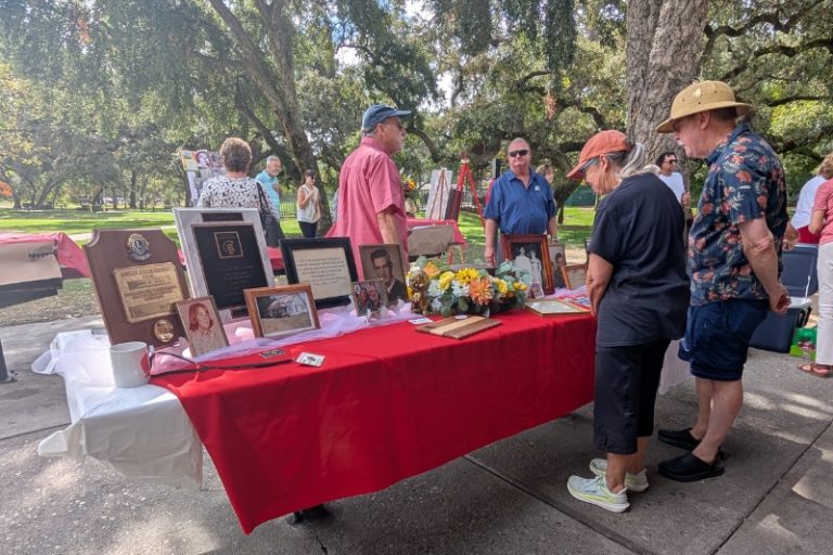 Dozens gathered for a memorial service for Jerry Ray Still at Rusch Park, Sept. 17, 2026. // SB Williams