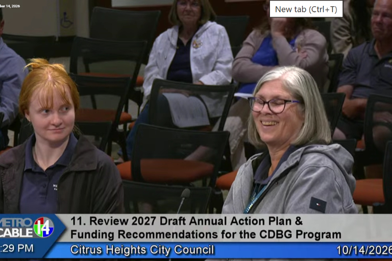 Meals on Wheels representatives spoke at the latest City Council meeting on the benefits of the city's allocation of funding toward their program, which provides meals to immobile seniors. Oct. 14, 2026. // SB Williams